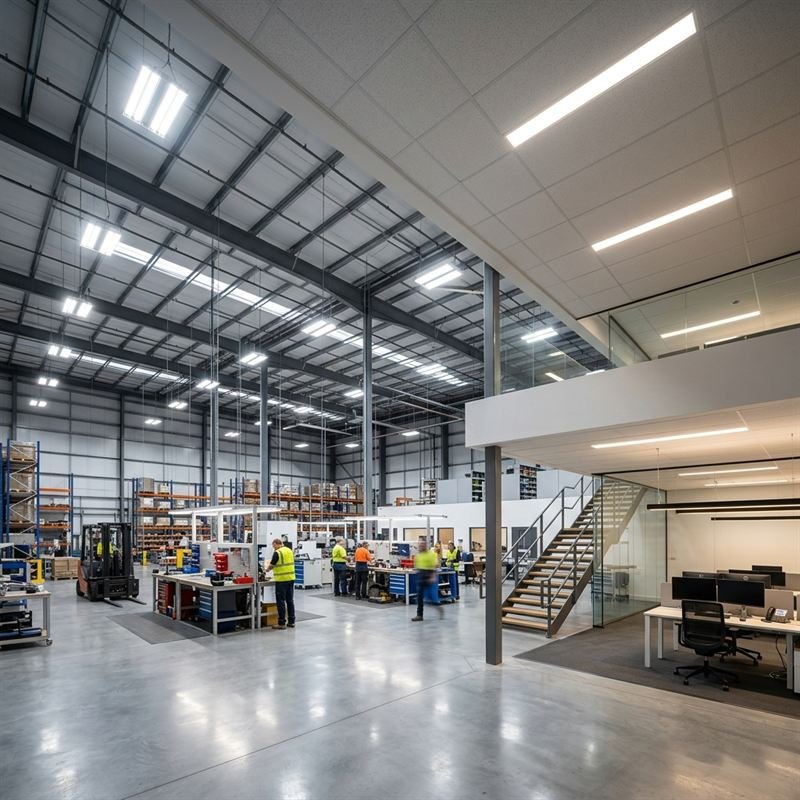 High-Bay LED Warehouse Illumination